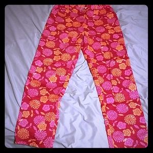cute & soft orange, red and pink jeans size 10